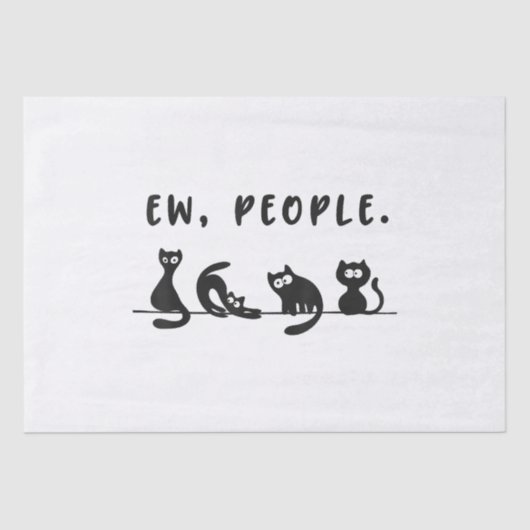 Black cat shirt grappige vrouwen nieuw mensen meow tissuepapier (Voorkant)