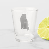 Black Cat Shot Glass Glas (Achterkant)