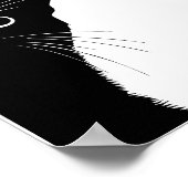 Black Cat Side Look Poster for Cate Lovers (Hoek)