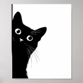 Black Cat Side Look Poster for Cate Lovers (Voorkant)