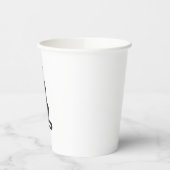 Black Cat Silhouet papieren bekers (Links)