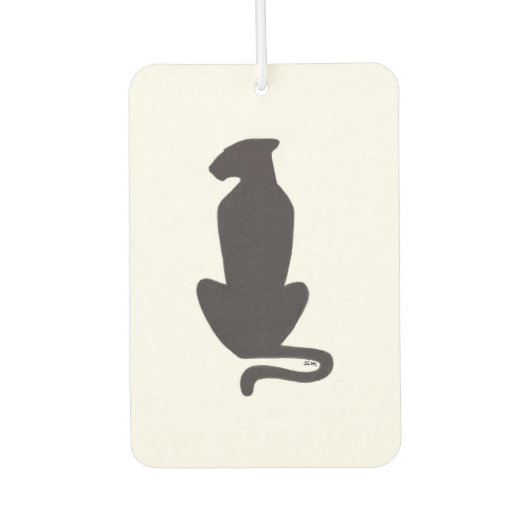 Black Cat Silhouette auto luchtverfrisser (Voorkant)