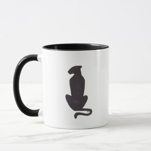 Black Cat Silhouette combo mok koffie (Links)