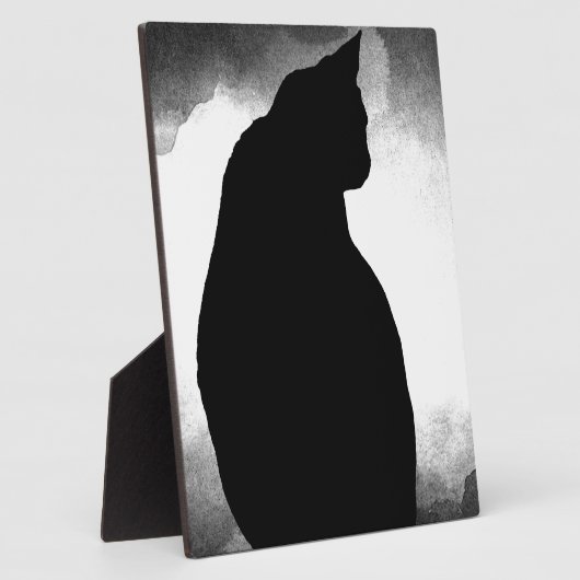 Black Cat Silhouette Fotoplaat (Zijkant)