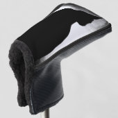 Black Cat Silhouette Golfheadcover (3/4 voorkant)
