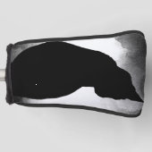 Black Cat Silhouette Golfheadcover (Voorkant)