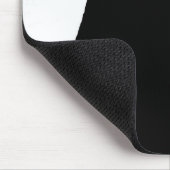 Black Cat Silhouette Muismat (Hoek)