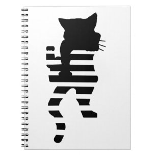 Black Cat Silhouette Notitieboek