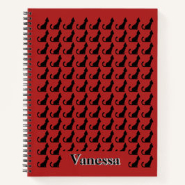 Black Cat Silhouette Notitieboek