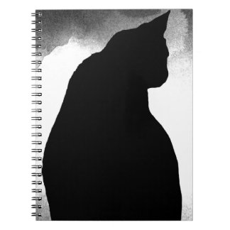 Black Cat Silhouette Notitieboek