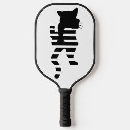 Black Cat Silhouette Pickleball Paddle