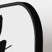 Black Cat Silhouette Pickleball Paddle (Links Detail)