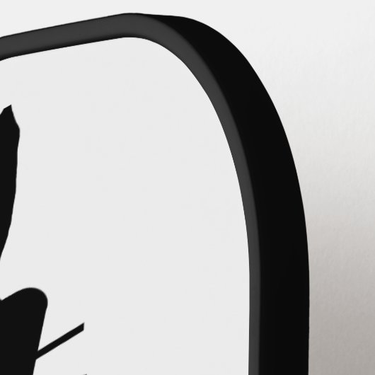 Black Cat Silhouette Pickleball Paddle (Links Detail)