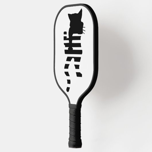 Black Cat Silhouette Pickleball Paddle (Links)