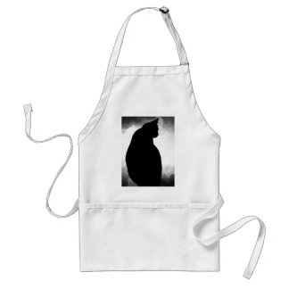 Black Cat Silhouette Schort