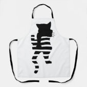 Black Cat Silhouette Schort (Voorkant)