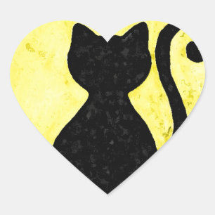 Black Cat Silhouette sticker