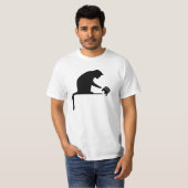 Black Cat Silhouette T-shirt (Voorkant volledig)
