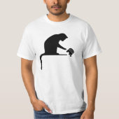 Black Cat Silhouette T-shirt (Voorkant)