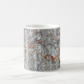 Black Cat Sitting Outdoors Koffiemok (Center)