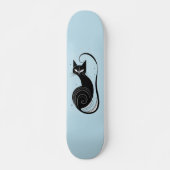 BLACK CAT SKATEBOARD BLUE DECK (Voorkant)