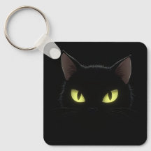 Black Cat Sleutelhanger