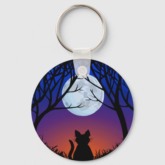 Black Cat Sleutelhanger Black Cat Gifts Pet Sleute (Voorkant)