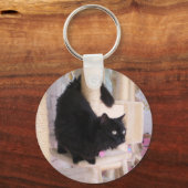 Black Cat-Sleutelhanger met rokerige Sleutelhanger (Voorkant)
