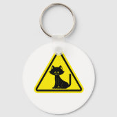 Black Cat-Sleutelhanger voor waarschuwingspenteken Sleutelhanger (Achterkant)