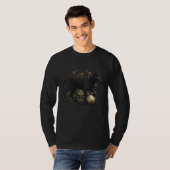 Black Cat Soccer Ball Cute Graphic Tees Men Women  (Voorkant volledig)