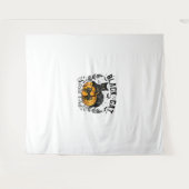 Black Cat Social Club, Halloween, Coquette, Gothic Wandkleed (Voorkant (horizontaal))