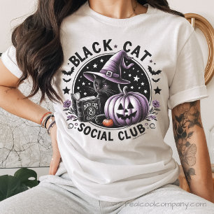 Black Cat Social Club Halloween T-shirt