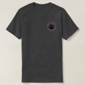 Black Cat Society - Paars T-shirt (Design voorkant)