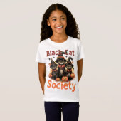 Black Cat Society T-shirt (Voorkant volledig)