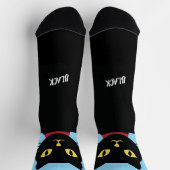 Black Cat Socks Gift for Cat Lovers Sokken (Top)