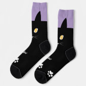 Black Cat Socks Gift for Cat Mom & Cat Dad Lovers Sokken (Links)