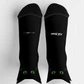 Black Cat Socks with Custom Name – Cute Gift Sokken (Top)