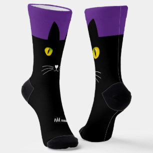 Black Cat Sokken cadeau voor kattenliefhebbers