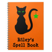 Black Cat Spell Book Notitieboek (Voorkant)