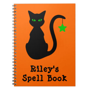 Black Cat Spell Book Notitieboek