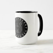 Black Cat Spell Halloween Mok (Voorkant rechts)