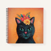 Black Cat Spiral Notitieboek (Voorkant)