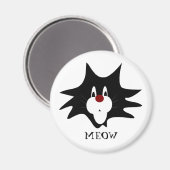 Black Cat Splat Magneet (Voorkant / Achterkant)