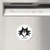 Black Cat Splat Magneet (Insitu (Vaatwasser))