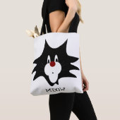 Black Cat Splat Tote Bag (Dichtbij)