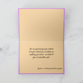 Black Cat Spooky Uil Bat Zwart Paarse Volle Maan Kaart (Binnen)