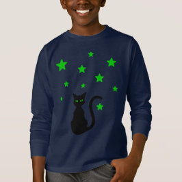 Black Cat Stars T-Shirt (Kind)