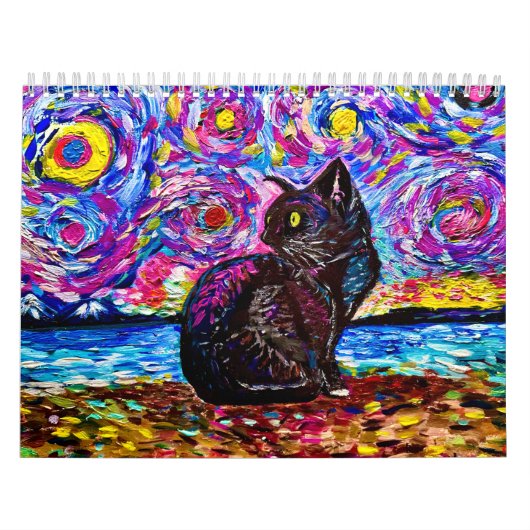 Black Cat Sterrennacht Kalender (Hoes)