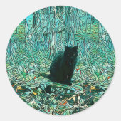 Black Cat Sticker (Voorkant)