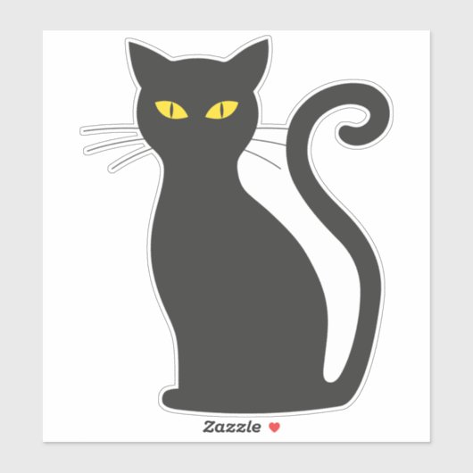 Black Cat Sticker (Vel)